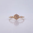 Anillo Mandala 1.7gr / T7 1/4 / Circones Blancos Oro Amarillo 18K &
