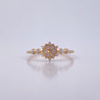 Anillo Mandala 1.7gr / T6 3/4 / Circones Blancos Oro Amarillo 18K &