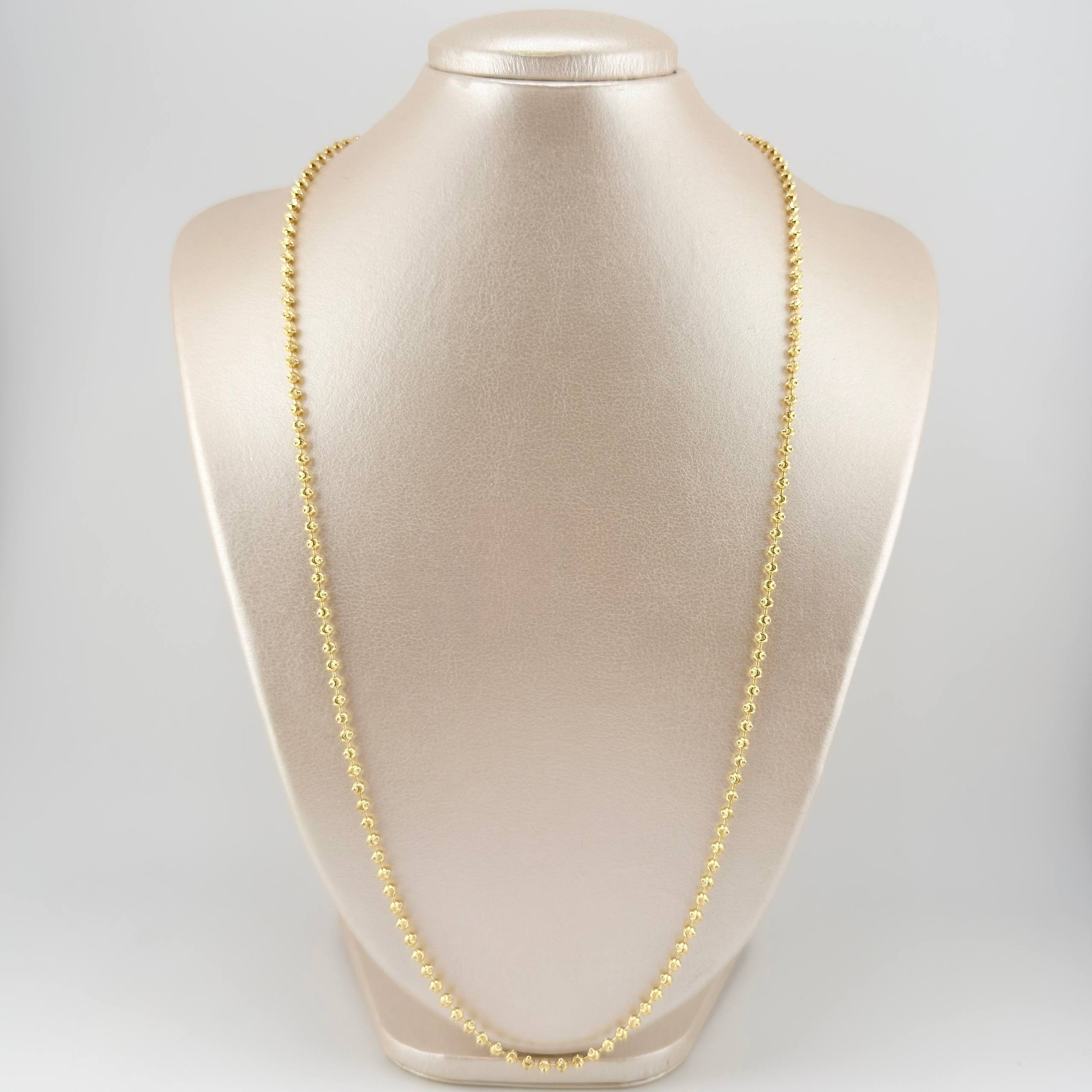 Cadena Militar Media Luna 16.9gr / 70cm / 3mm Oro Amarillo Nac.Esp. 18K