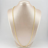 Cadena Militar Media Luna 16.9gr / 70cm / 3mm Oro Amarillo Nac.Esp. 18K