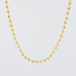 Cadena Militar Media Luna Diamantada 28.3 g / 70.7 cm / 2.8 mm Oro Amarillo 18K