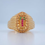 Anillo Virgen De Guadalupe 4.65gr / T7 1/2 / Oro Amarillo 18K &