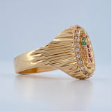 Anillo Virgen De Guadalupe 4.65gr / T7 1/2 / Oro Amarillo 18K &