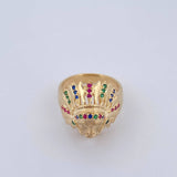 Anillo Indio 7.35gr / T8 3/4 / Oro 18K $