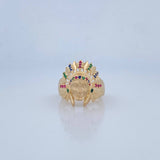 Anillo Indio 7.35gr / T8 3/4 / Oro 18K $
