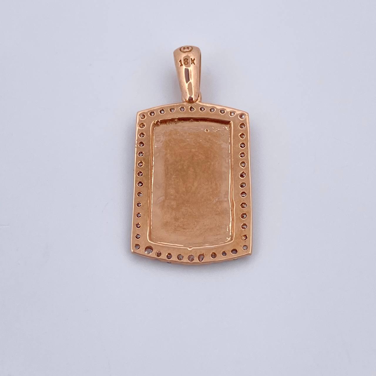 Dije Placa 2.5gr / 2.6cm / Oro 18K $