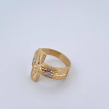 Anillo Cristo 6.5gr / T11 / Oro 18K $
