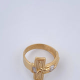 Anillo Cristo 6.5gr / T11 / Oro 18K $