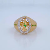 Anillo San Judas Tadeo 6.75gr / T10 1/2 / Oro 18K $