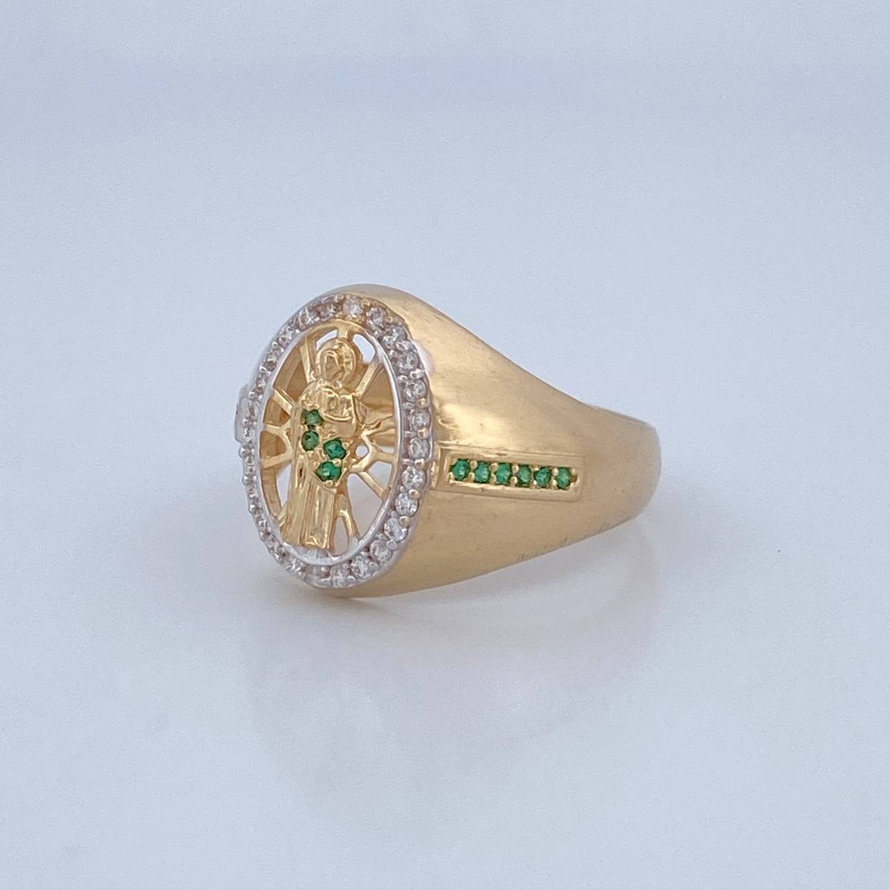 Anillo San Judas Tadeo 6.75gr / T10 1/2 / Oro 18K $