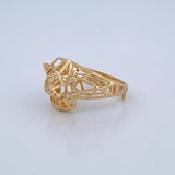 Anillo Pantera Filigrana 3.9gr / T8 1/2 / Oro 18K $