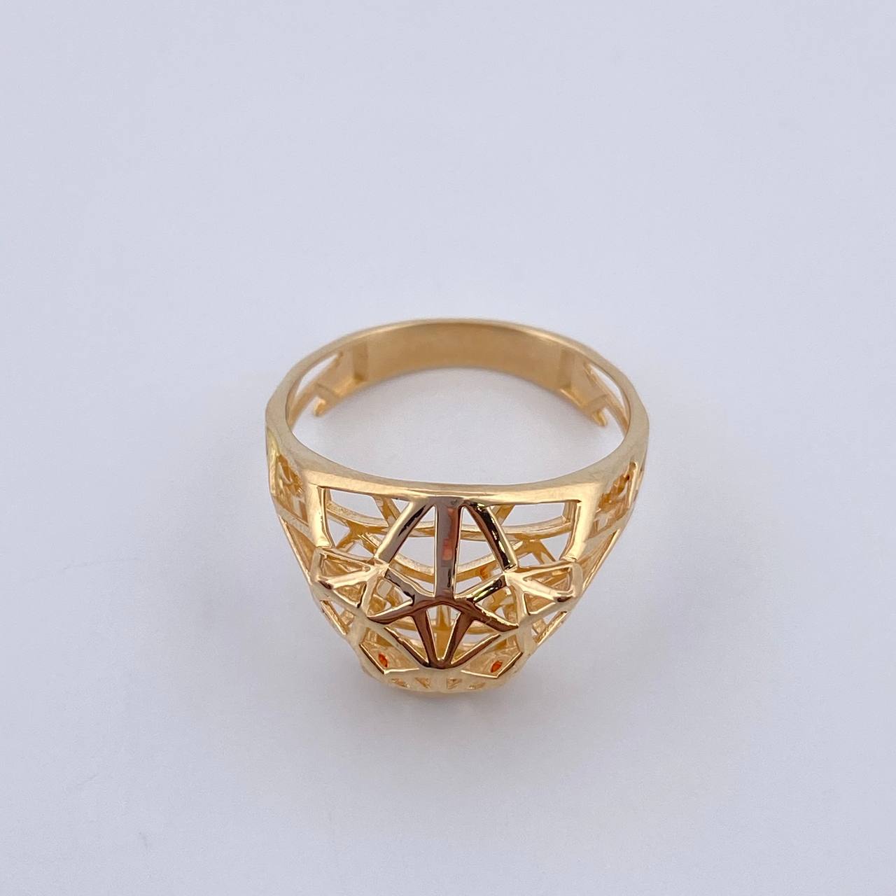 Anillo Pantera Filigrana 3.9gr / T8 1/2 / Oro 18K $