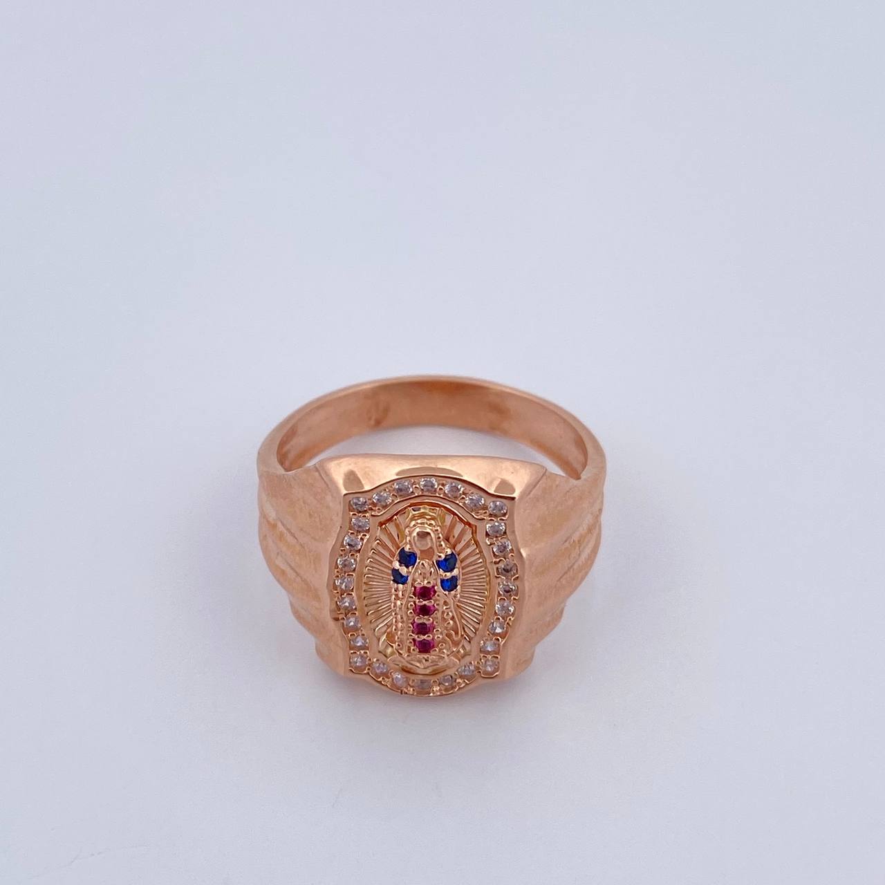 Anillo Virgen de Guadalupe 5.1gr / T7 1/2 / Oro 18K $