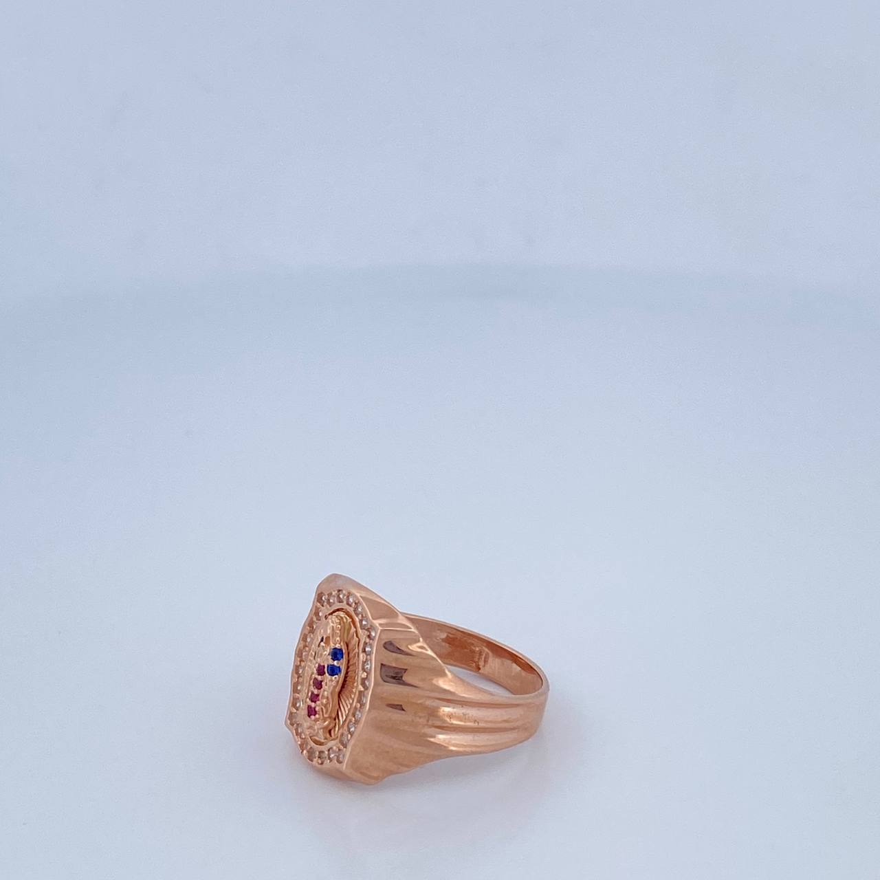 Anillo Virgen de Guadalupe 5.1gr / T7 1/2 / Oro 18K $