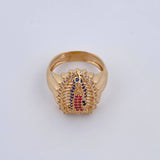 Anillo Virgen de Guadalupe 6.65gr / T7 3/4 / Oro 18K $