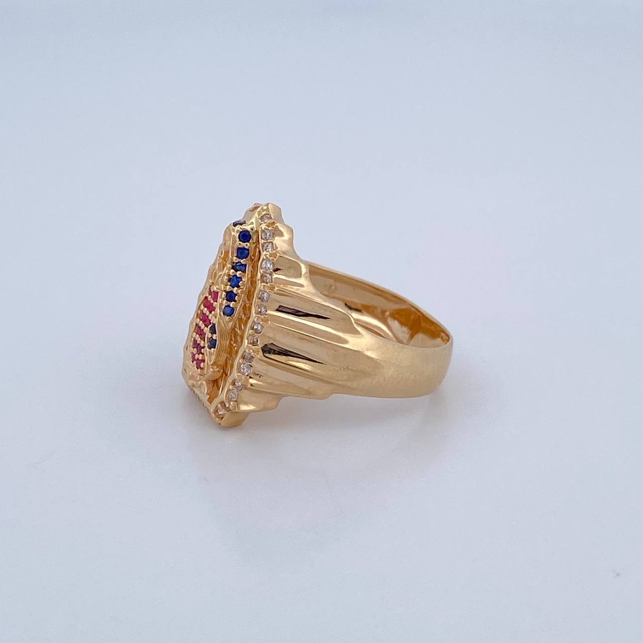 Anillo Virgen de Guadalupe 6.65gr / T7 3/4 / Oro 18K $
