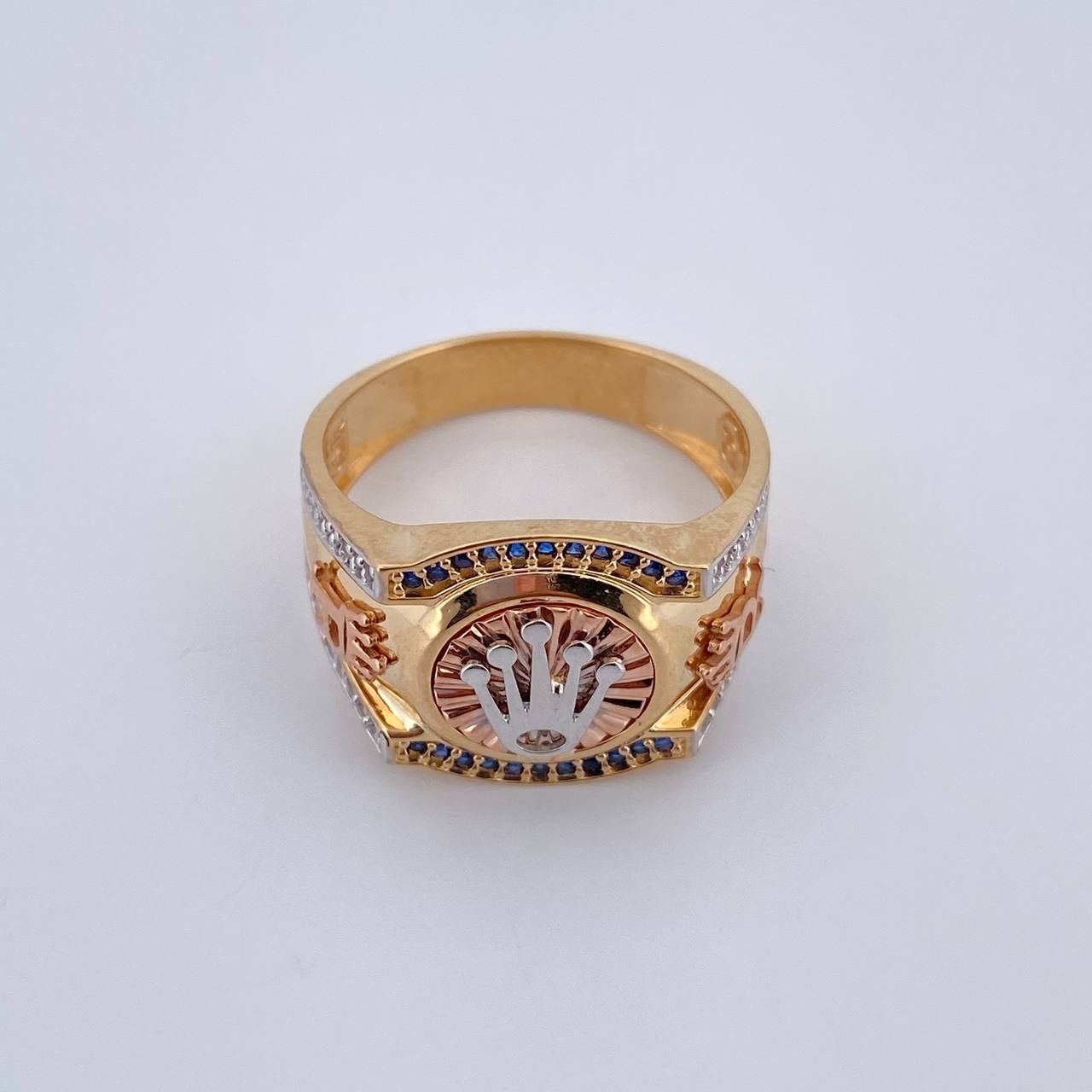 Anillo Corona Rx 7.65gr / T9 1/2 / Oro 18K $