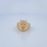 Anillo Leon 9gr / T10 1/4 / Oro 18K $
