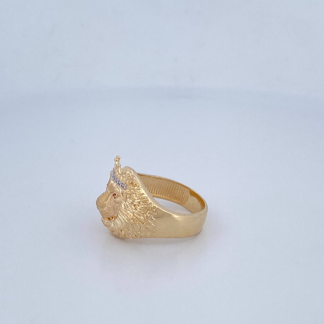 Anillo Leon 9gr / T10 1/4 / Oro 18K $