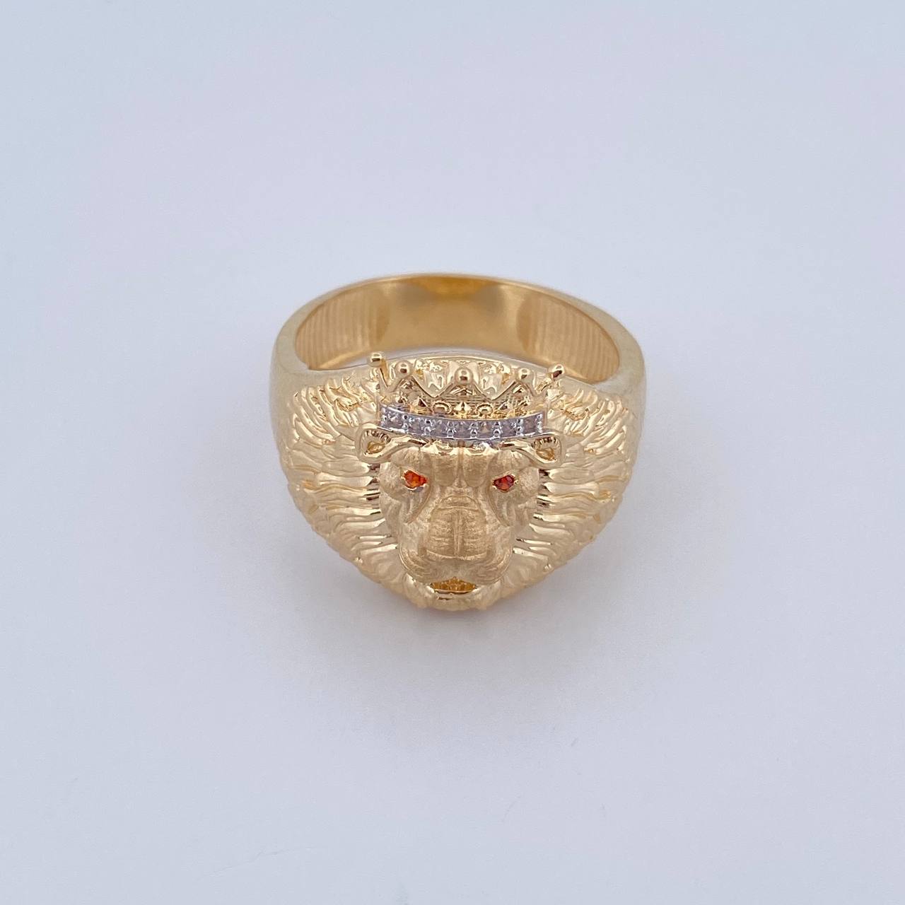 Anillo Leon 9gr / T10 1/4 / Oro 18K $