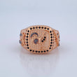 Anillo Gallo Armas 10gr / T10 1/4 / Oro 18K $