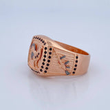 Anillo Gallo Armas 10gr / T10 1/4 / Oro 18K $