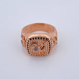 Anillo Gallo Armas 10gr / T10 1/4 / Oro 18K $