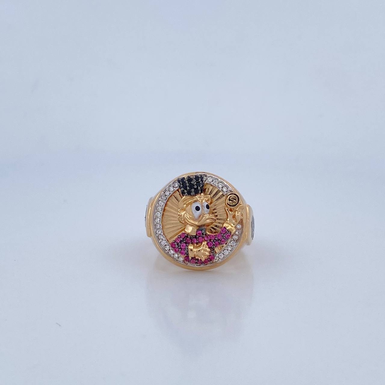 Anillo Pato Inspirado 8.15gr / T9 1/4 / Oro 18K $