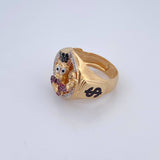 Anillo Pato Inspirado 8.15gr / T9 1/4 / Oro 18K $