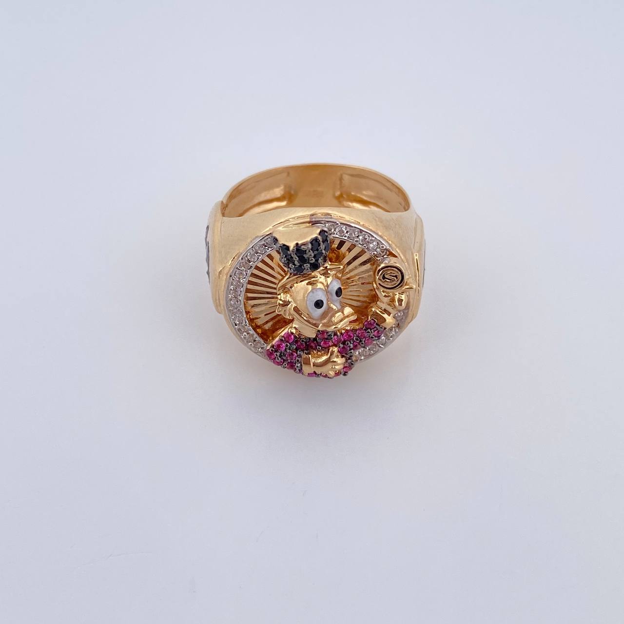 Anillo Pato Inspirado 8.15gr / T9 1/4 / Oro 18K $