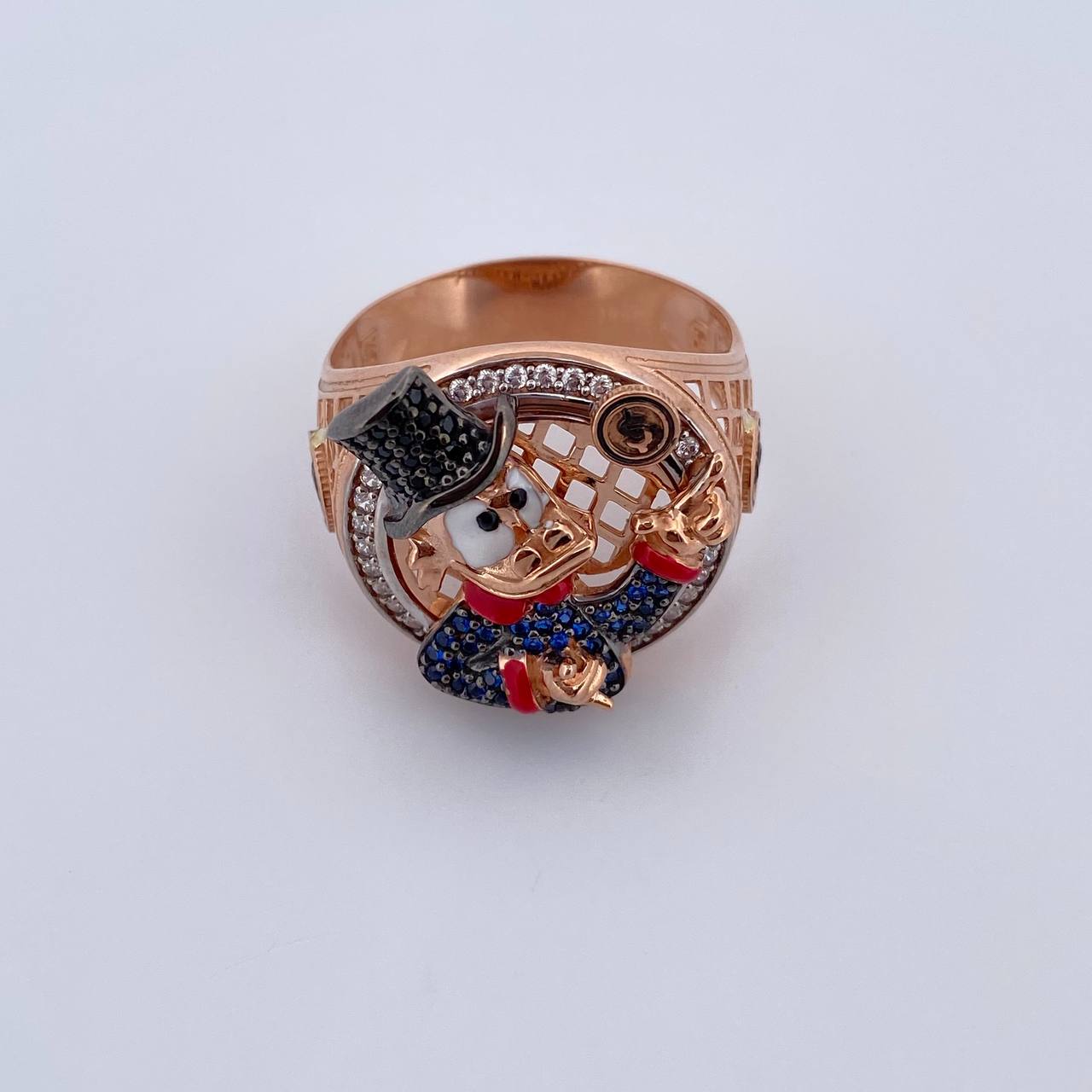 Anillo Pato Inspirado 11.1gr / T11 3/4 / Oro 18K $