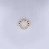 Anillo Ojos Corona 2.5gr / T6 / Circones Blancos Oro Amarillo 18K &