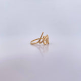 Anillo Love 2.7gr / T4 3/4 / Liso Oro Amarillo 18K &