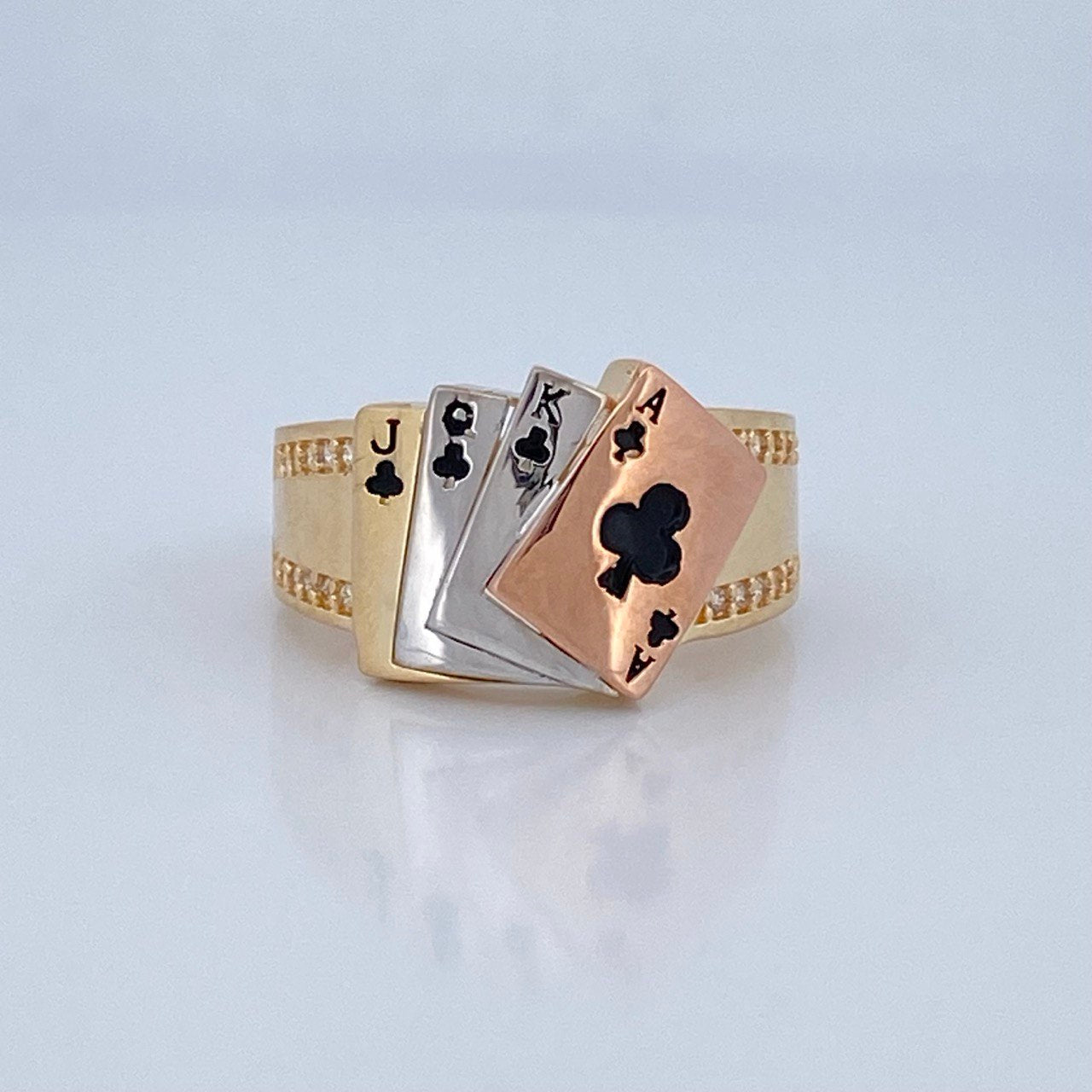 Anillo Cartas 6.95gr / T10 3/4 / Oro 18K &