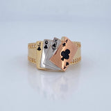 Anillo Cartas 6.95gr / T10 3/4 / Oro 18K &