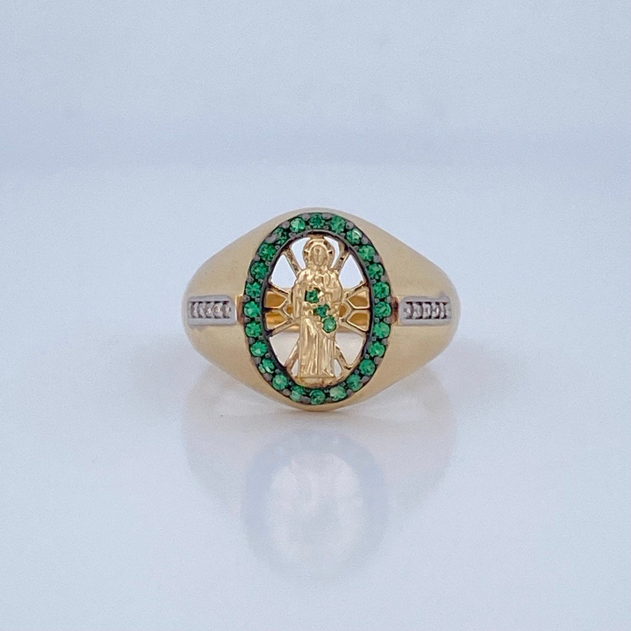 Anillo San Judas Tadeo 5.1gr / T9 / Oro 18K &