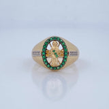 Anillo San Judas Tadeo 5.1gr / T9 / Oro 18K &
