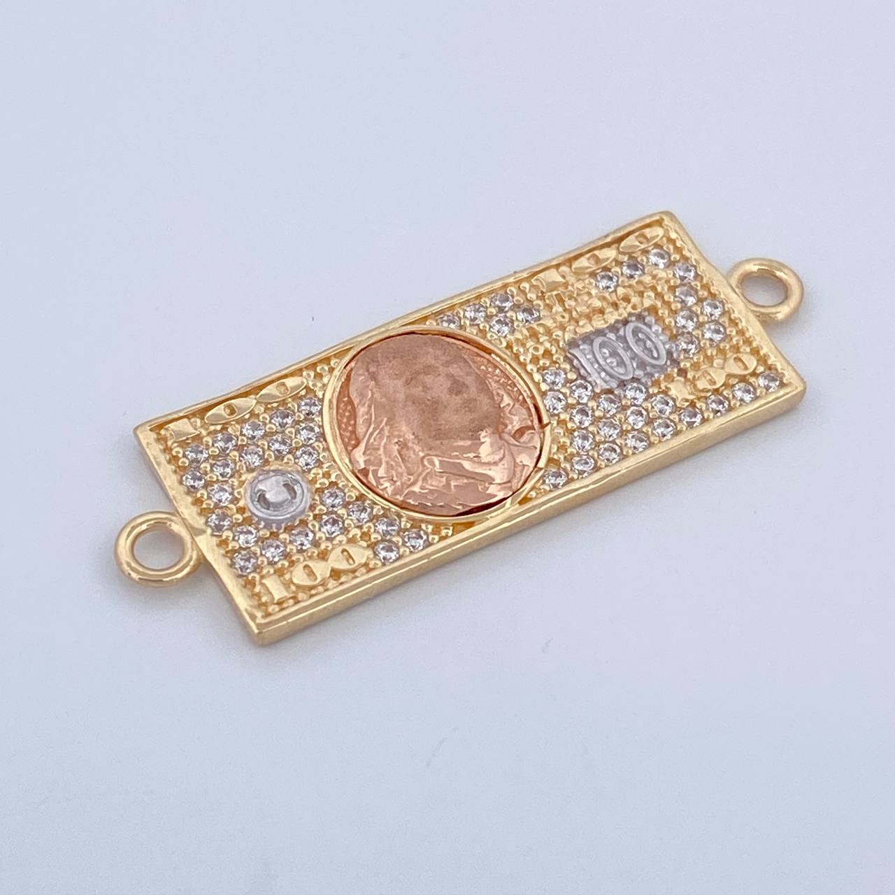 Herraje One Dólar 3gr / 3cm / Oro 18K $