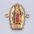 Herraje Virgen de Guadalupe 5gr / 2.6cm / Oro 18K $