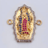 Herraje Virgen de Guadalupe 5gr / 2.6cm / Oro 18K $