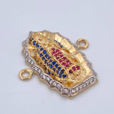 Herraje Virgen de Guadalupe 5gr / 2.6cm / Oro 18K $