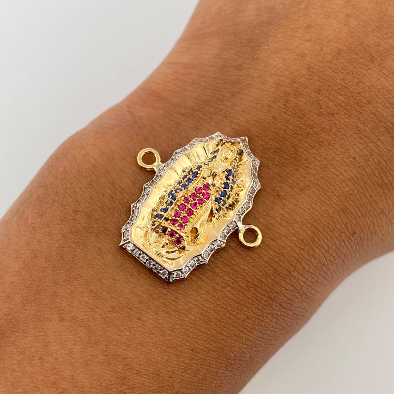 Herraje Virgen de Guadalupe 5gr / 2.6cm / Oro 18K $