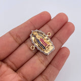 Herraje Virgen de Guadalupe 5gr / 2.6cm / Oro 18K $