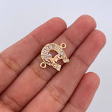 Herraje Herradura Caballo 1.85gr / 2cm / Oro 18K $