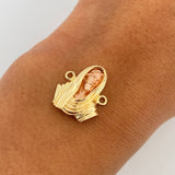 Herraje Rostro Cristo 2.9gr / 1.8cm / Oro 18K $