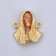 Herraje Rostro Cristo 2.9gr / 1.8cm / Oro 18K $