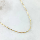 Cadena Flor Espejo 0.9gr / 50cm / +3 Oro 18K ©