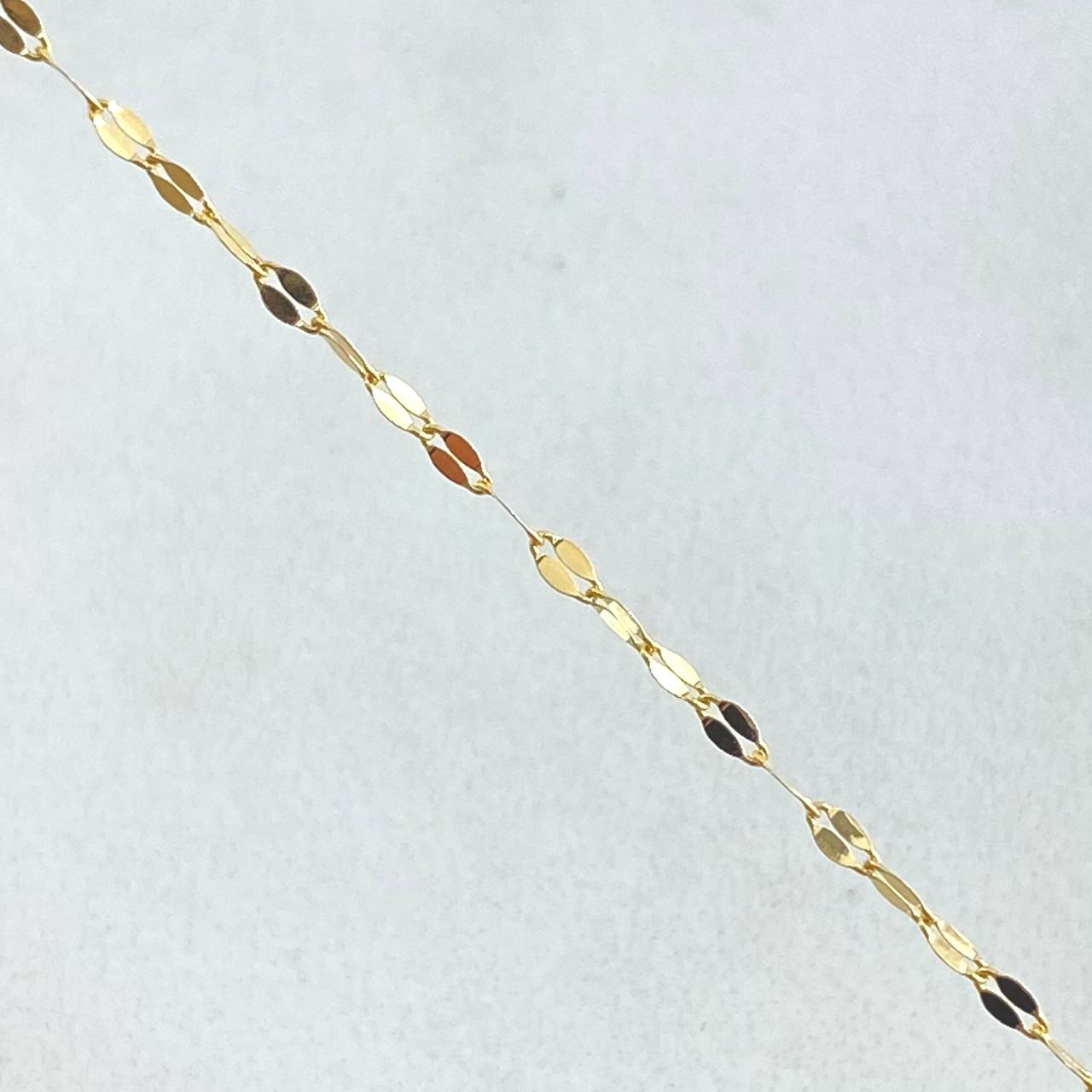 Cadena Flor Espejo 0.9gr / 50cm / +3 Oro 18K ©