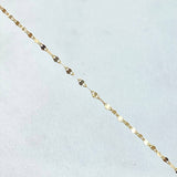 Cadena Flor Espejo 0.7gr / 50cm- +3 Oro 18K