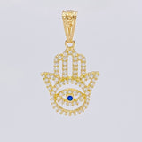 Dije Mano Hamsa 1.3 g / 2.3 cm Oro Amarillo 18K